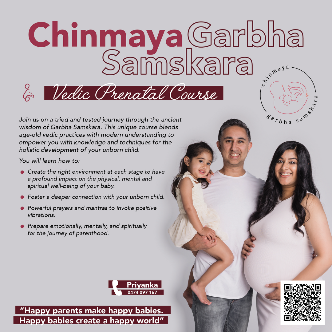 Melbourne-Chinmaya Garbha Samskara - Vedic Prenatal Course (Online)