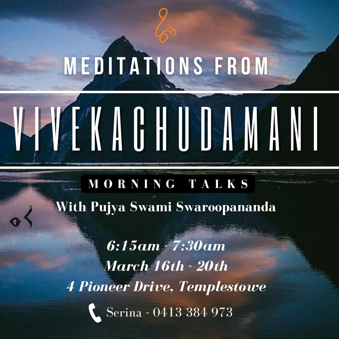 Meditations from Vivekachudamani - Face to Face - Chinmaya Mission Australia