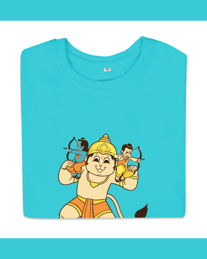 T-Shirt: Kids - Hanuman with Rama Lakshman