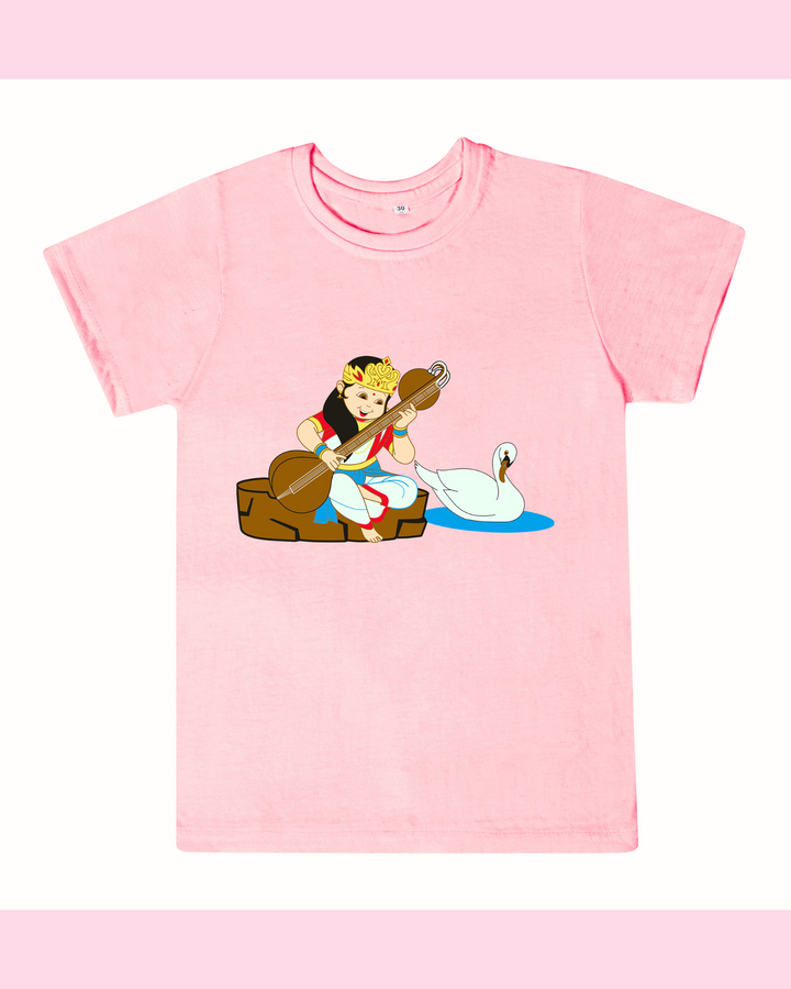 T-Shirt: Kids - Saraswati with Veena