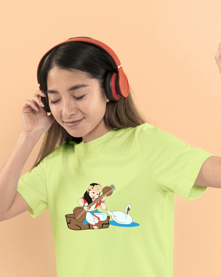 T-Shirt: Kids - Saraswati with Veena