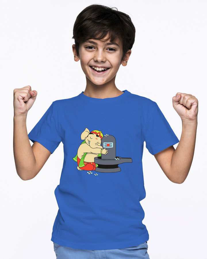 T-Shirt: Kids - Ganesha with Shivalinga