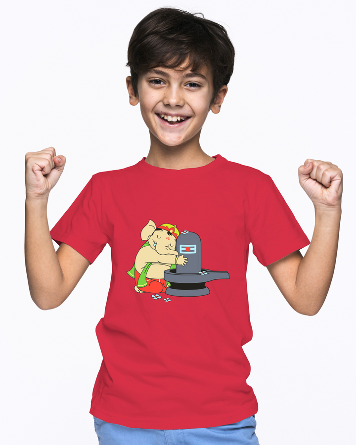 T-Shirt: Kids - Ganesha with Shivalinga