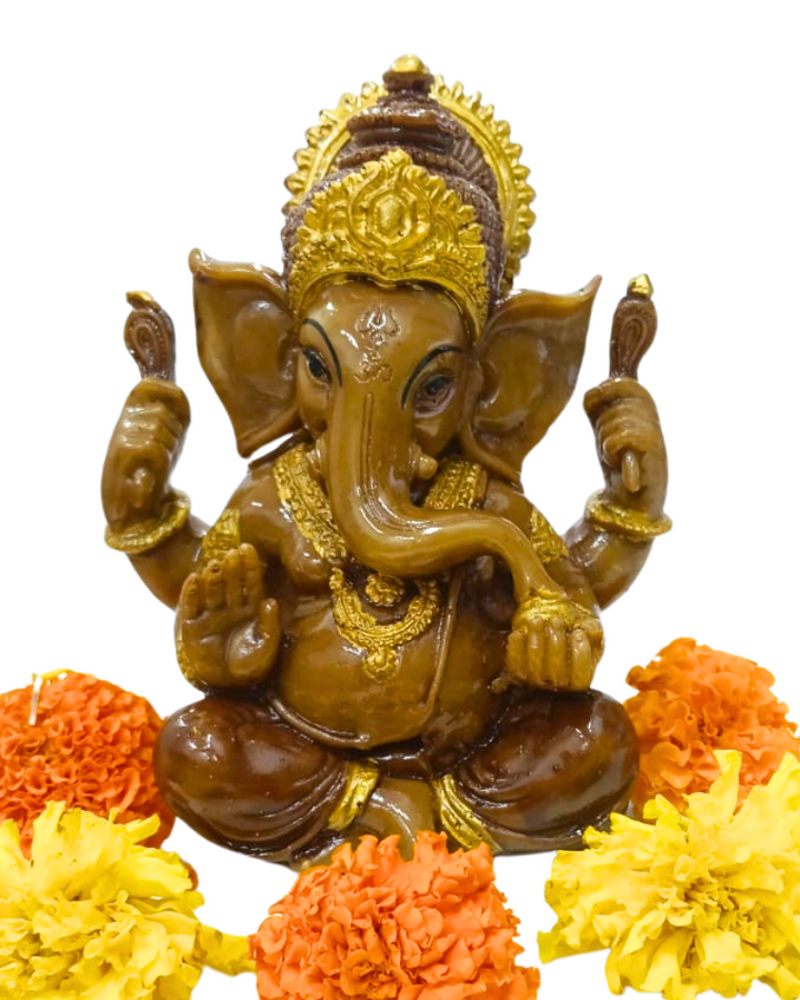 Handcrafted Resin Ganesh Idol ‚Äì 5.5" Tall