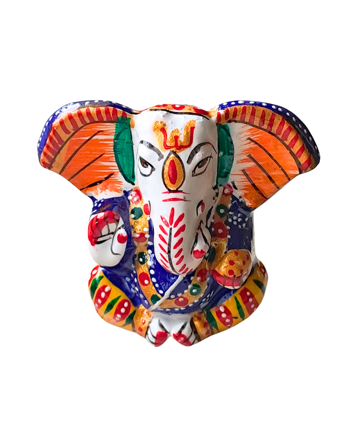 Handcrafted Metal Ganesh Idol with Enamel Finish ‚Äì 5.5 cms