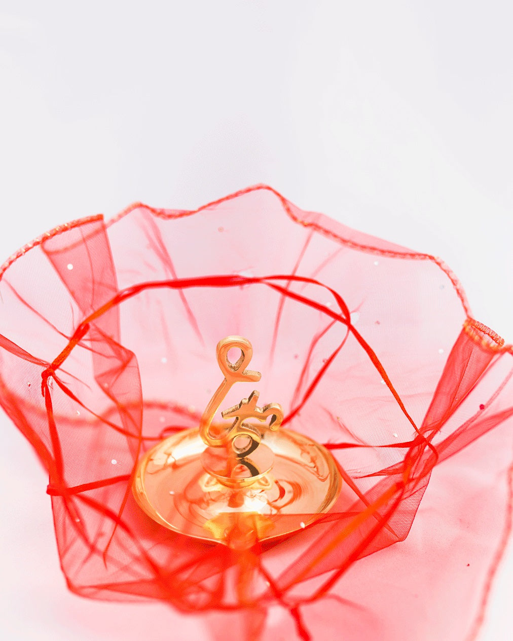 Brass Om Diya (large)