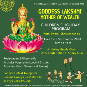 Brisbane (South): Goddess Lakshmi Holiday Day Camp
