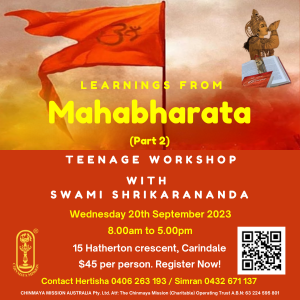 Brisbane - Teenage Workshop - Learnings from the Mahabharata Part 2