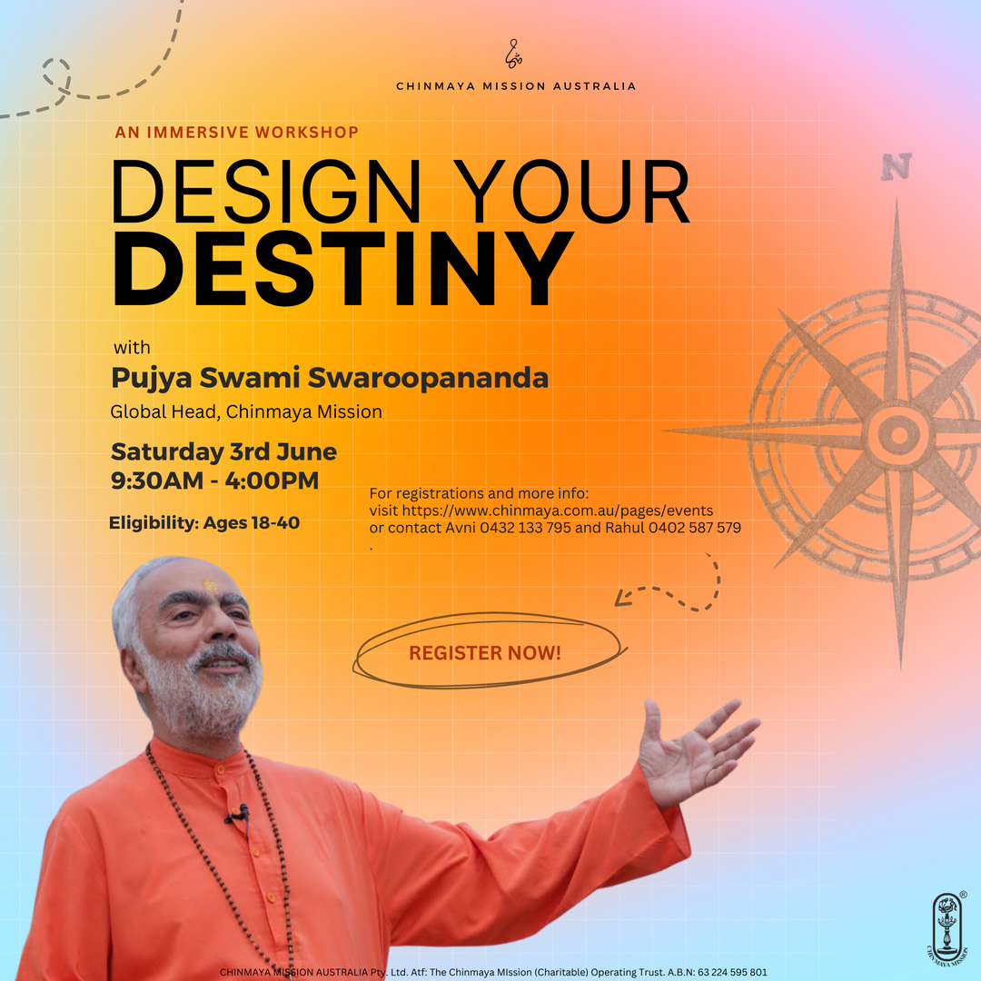 Workshop "Design Your Destiny" with Pujya Swamiji