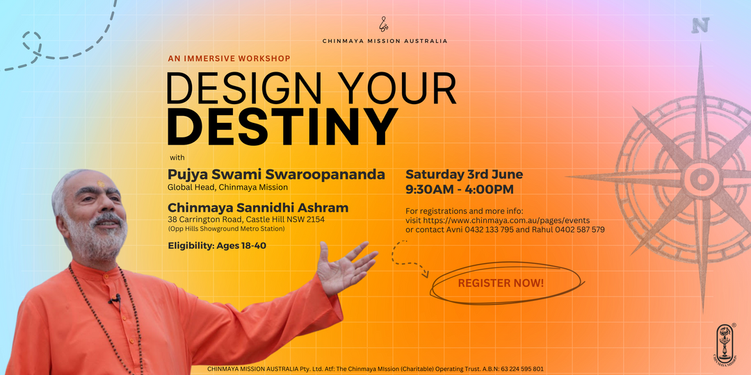 Workshop "Design Your Destiny" with Pujya Swamiji