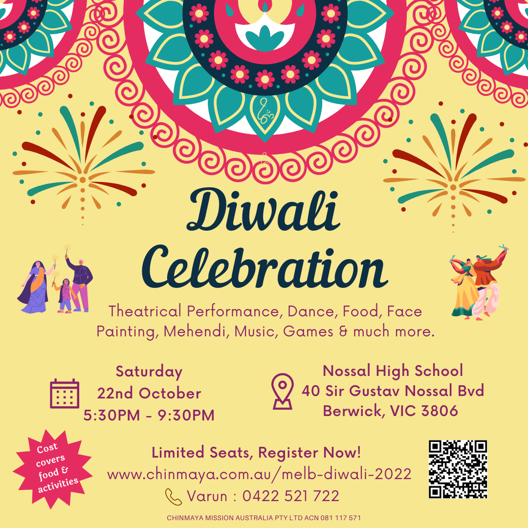 Melbourne Diwali Celebration 2022 - Chinmaya Mission Australia