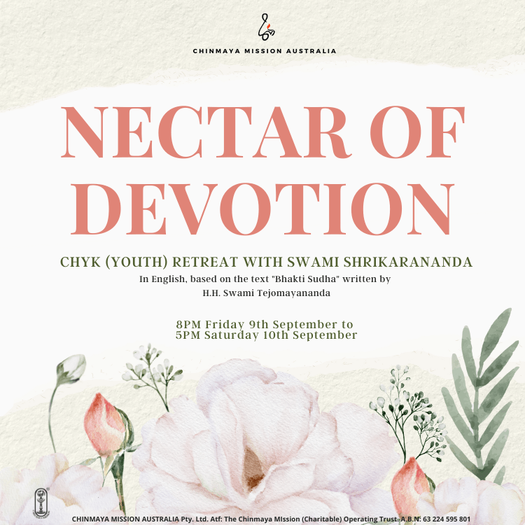 Nectar of Devotion student - Chinmaya Mission Australia